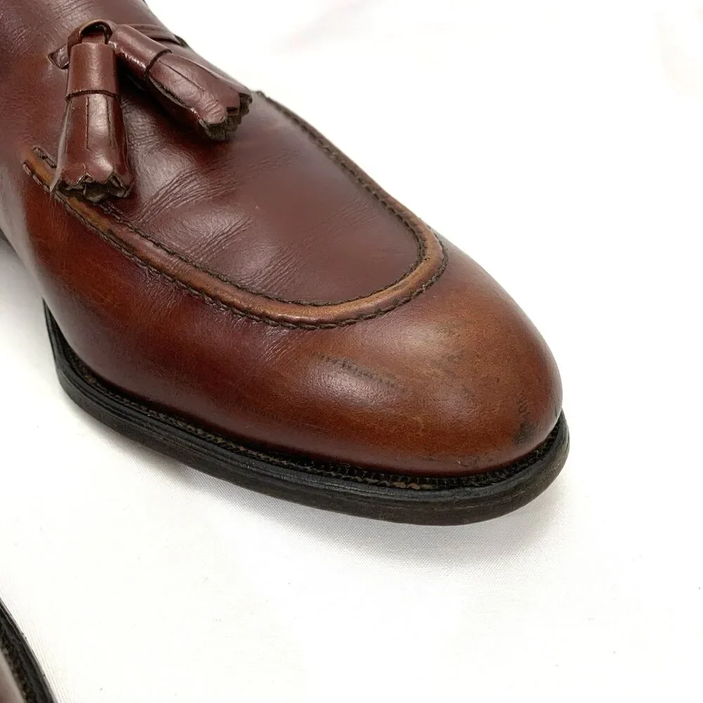 VNTG ALLEN EDMONDS SARATOGA Dress Tasseled Loafers, 95710, Cognac U.S. 10B COMB.